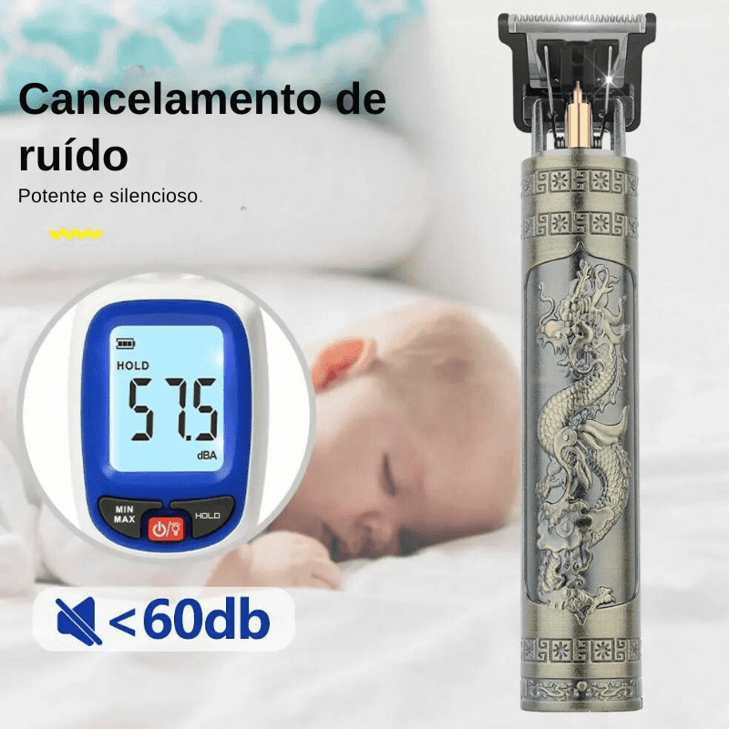 Máquina de Corte e Barbeador Masculino Gold Dragon