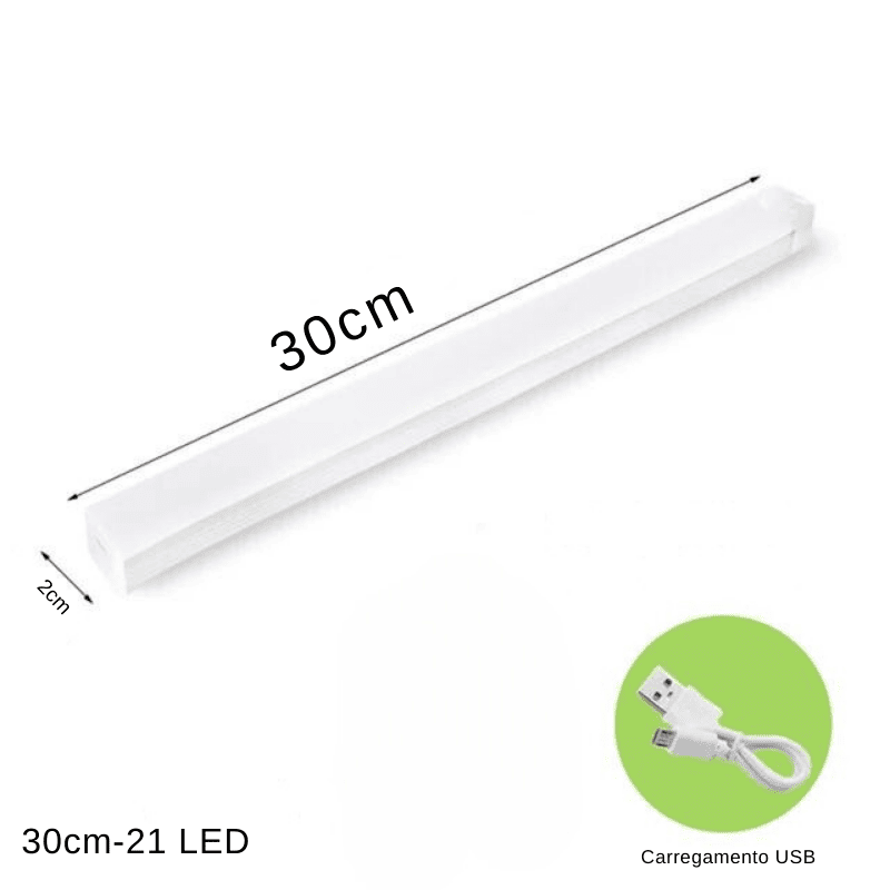 Luminária LED Recarregável com Sensor de Movimento