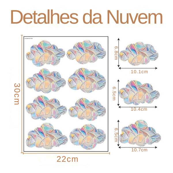 Adesivo Decorativo Arco Íris - Sol e Cores