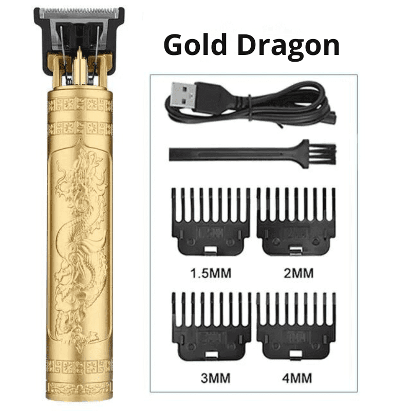 Máquina de Corte e Barbeador Masculino Gold Dragon