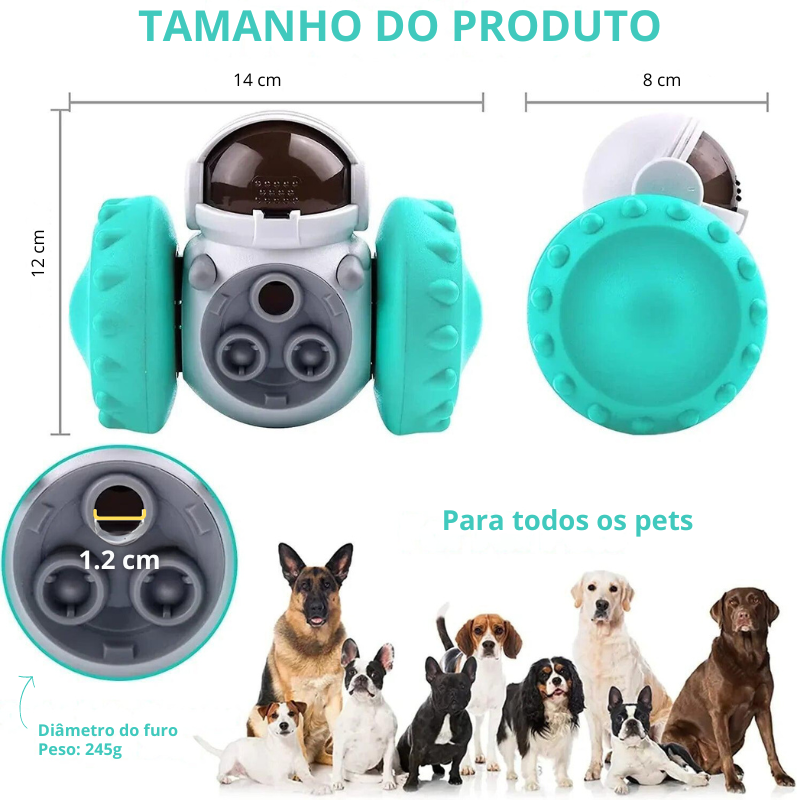 Brinquedo Dispensador de Alimentos Para Animais de Estimação