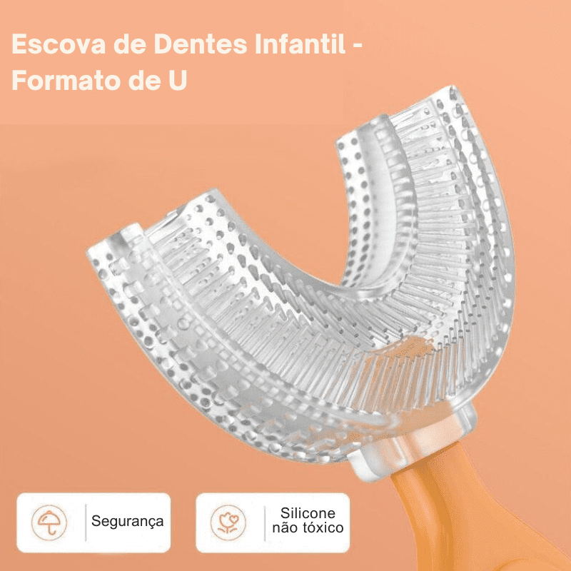 Escova de Dentes Infantil - Formato de U